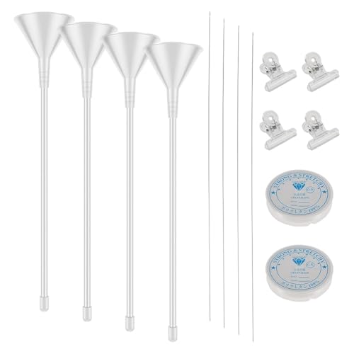 Kcvzitrds Trichter mit Perlen für Tonperlen, Set zur Herstellung von Armbändern aus Tonperlen, Trichter-Set mit Perlennadelklemmen Kcvzitrds Trichter mit Perlen für Tonperlen, Set zur Herstellung von Armbändern aus Tonperlen, Trichter-Set mit Perlennadelklemmen von Kcvzitrds