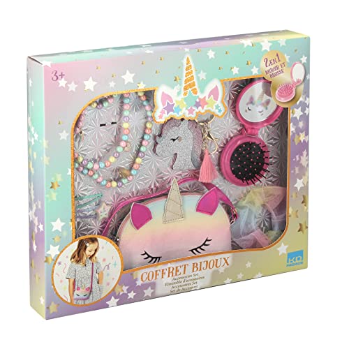 Kd toys - Große Schmuckschatulle und Zubehör Einhorn, T20306, Weiß von Kd toys