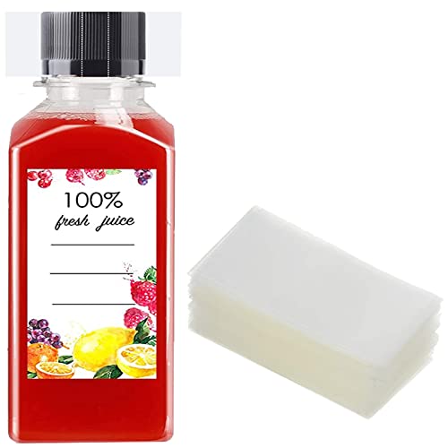 100 Stück Schrumpffolie für Kunststoff-Saftflaschenglas Selbstgemachte Verpackung, Mittelfalte, Schrumpfband-Sammlung, Verpackung, Siegelband, Passend für Kappendurchmesser 3,9-4,2 cm 100 Stück Schrumpffolie für Kunststoff-Saftflaschenglas Selbstgemachte Verpackung, Mittelfalte, Schrumpfband-Sammlung, Verpackung, Siegelband, Passend für Kappendurchmesser 3,9-4,2 cm von KeaJuidy