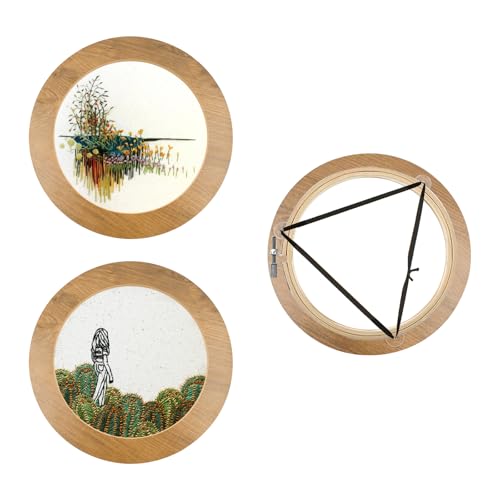 3 Stück Stickrahmen Kreuzstich Rahmen mit 6 Zoll Bambus Stickrahmen Kreuzstich Hoop Stickerei Ring für DIY, Kunsthandwerk von KeaJuidy