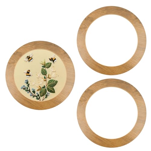 3 Stück Stickrahmen Kreuzstich Rahmen verstellbarer runder embroidery frame für 8 Zoll Stickrahmen, Stickereien, Kunstwerke, DIY Werkzeuge (Embroidery hoop not included) von KeaJuidy