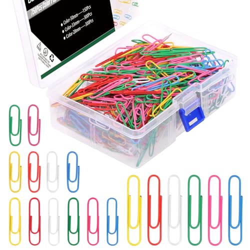 Keadic 750Pcs Gemischte Farben Papierklammern Assorted Set mit Kunststoff-Aufbewahrungsbehälter, kleine mittlere große Büroklammern für Papierkram Dokument Organizing in Home Office School Keadic 750Pcs Gemischte Farben Papierklammern Assorted Set mit Kunststoff-Aufbewahrungsbehälter, kleine mittlere große Büroklammern für Papierkram Dokument Organizing in Home Office School von Keadic