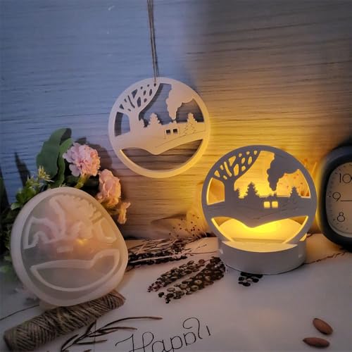 Silikonformen GießFormen Elch,Silikonform Weihnachten,DIY Silikonformen GießFormen Weihnachten,Weihnachtsdeko GießFormen Silikon,Kerzenformen Zum GießEn,3D Elch Weihnachten Deko (HAUS D) von Keboygym