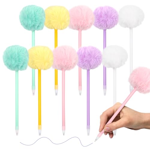 Keboyoe 10 Stück Pompon Kugelschreibe mit Plüschr Pompom Plüsch Stift Niedlich Gelschreiber Flauschige Geschenk Stifte für MädchenStudent School Rewards Awards 0.7mm 5 Farbe Keboyoe 10 Stück Pompon Kugelschreibe mit Plüschr Pompom Plüsch Stift Niedlich Gelschreiber Flauschige Geschenk Stifte für MädchenStudent School Rewards Awards 0.7mm 5 Farbe von Keboyoe