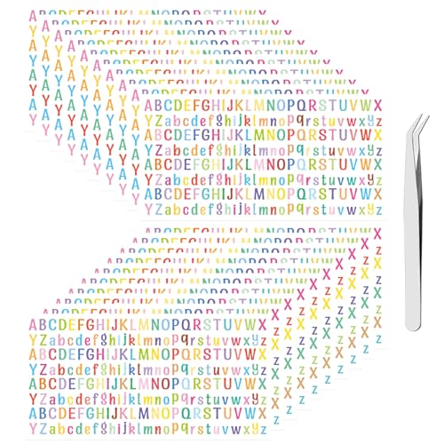 Keboyoe 20 Blatt 4160 Stück Bunte Aufkleber Buchstaben Kleinbuchstaben und Großbuchstaben, 1/2 Zoll Selbstklebende Vinyl Alphabet Aufkleber für Kinder, Dekoration, Kunst, Basteln, Sammelalbum Keboyoe 20 Blatt 4160 Stück Bunte Aufkleber Buchstaben Kleinbuchstaben und Großbuchstaben, 1/2 Zoll Selbstklebende Vinyl Alphabet Aufkleber für Kinder, Dekoration, Kunst, Basteln, Sammelalbum von Keboyoe