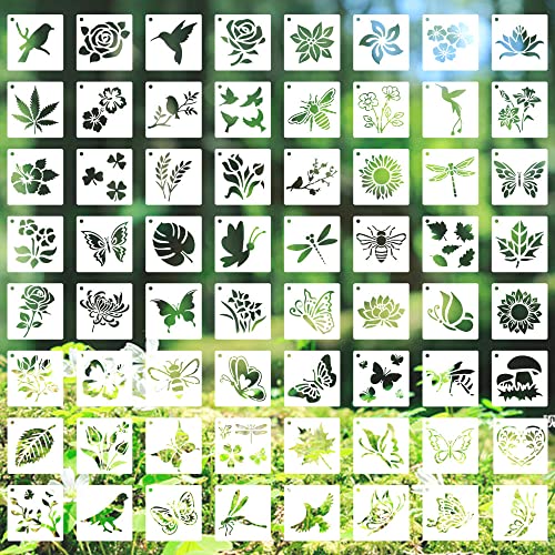Keboyoe 64Stücke 3Inch Zeichnung Malschablonen Wiederverwendbare Schablonen Kunststoff Malschablonen für Kunsthandwerk Zeichnung Malschablonen für DIY Scrapbook Malerei Craft Bullet Journal Keboyoe 64Stücke 3Inch Zeichnung Malschablonen Wiederverwendbare Schablonen Kunststoff Malschablonen für Kunsthandwerk Zeichnung Malschablonen für DIY Scrapbook Malerei Craft Bullet Journal von Keboyoe