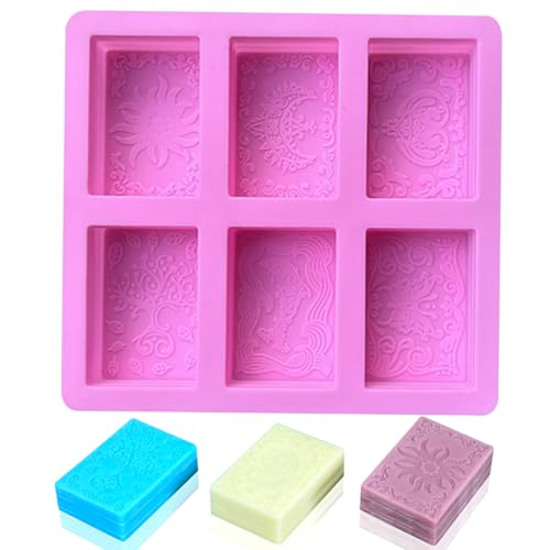 Silikon Seifenform, DIY Silikon Form 6 Hohlräume Rechteckig, für Seife, Backen, Kuchen, Schokolade DIY Handwerk Silikon Seifenform, DIY Silikon Form 6 Hohlräume Rechteckig, für Seife, Backen, Kuchen, Schokolade DIY Handwerk von KedidO