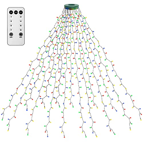 Kedoxi Weihnachtsbaum Lichterkette mit Ring Bunt 400er LED Christbaumbeleuchtung mit 16 Stränge 2m Tannenbaum Lichterketten Weihnachtsbeleuchtung Lichternetz für 110cm-240cm Baum Kedoxi Weihnachtsbaum Lichterkette mit Ring Bunt 400er LED Christbaumbeleuchtung mit 16 Stränge 2m Tannenbaum Lichterketten Weihnachtsbeleuchtung Lichternetz für 110cm-240cm Baum von Kedoxi