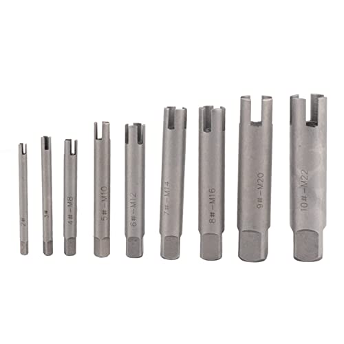 Hoher Hard -Stahl -Wasserhahnauszug für Schnelle Extraktionsschrauben und schrauben, Geeignet für Mehrere Reparaturprojekte (9 PCs gesetzt) von Keenso