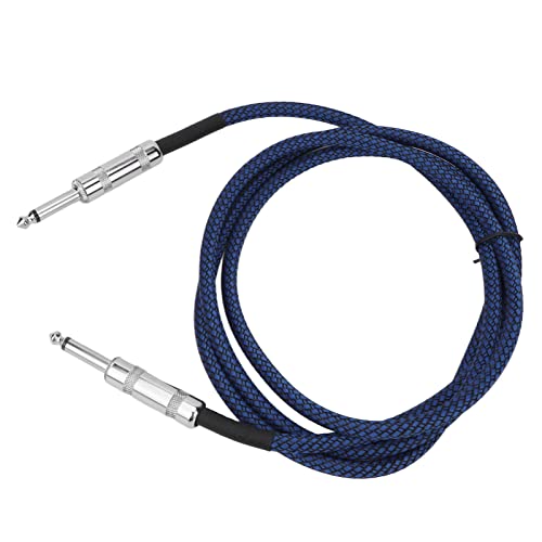 Keenso 1/4 Zoll Basskabel Flexible Langlebige Rauschreduktion für E -Gitarrenverstärker Blau 15000+ Flex Lebensstested Nylon (#1) von Keenso