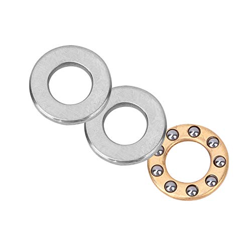 Keenso 10 Computer mit Hoher Präzisionswurfkugel mit Flachem Stahllager für die Maschinenwartung (F5-11m 5 * 11 * 4,5 mm) von Keenso