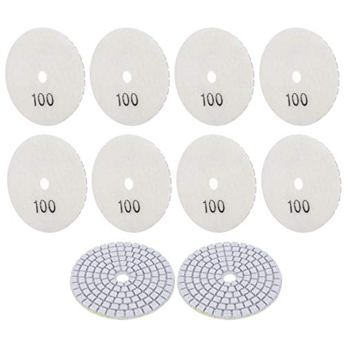 Keenso 10pcs 3in Polishing Pads für Schleifscheiben - Pufferwerkzeug für Marmorbetonsteine von Keenso