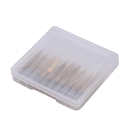 Keenso 10pcs Gravur CNC -Bit -Router Schnitzwerkzeug mit Hoher Härte und Korrosion, 30 Grad von Keenso