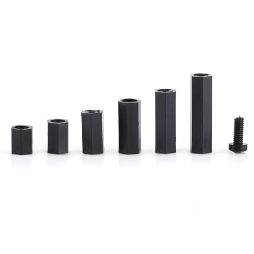 Keenso 250 STCS Nylon M2 M3 Männliche Weibliche Hexagonale Säulenabstand aus Abstandsschraubmutter Kit Antisignalstörung für -Rotplates (M2 Dual-Pass-D-Modell) von Keenso