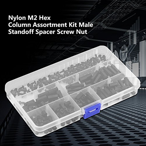 Keenso 250 STCS Nylon M2 M3 Männliche Weibliche Hexagonale Säulenabstand aus Abstandsschraubmutter Kit Antisignalstörung für -Rotplates (M3 Dual-B-Modell) von Keenso