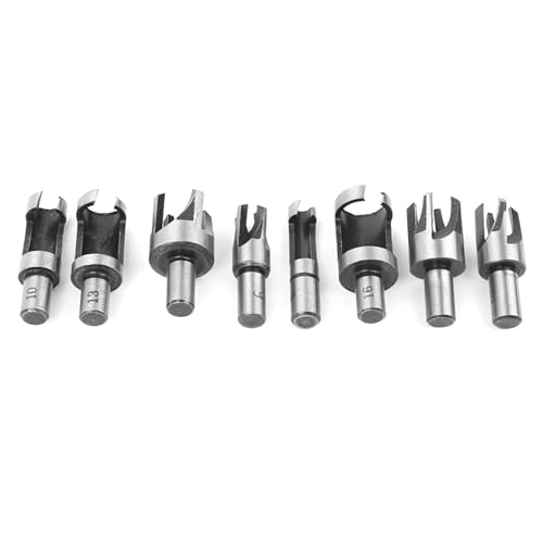 Keenso 6 Mm 10 Mm 13 16 Holzstopfen Snijder Cranes Heizklauenbissen Set mit 8 Schneidwerkzeugen für die Holzbearbeitung von Keenso