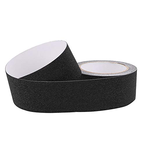 Keenso Anti -Slip -Surving Sicherheitsstreifen 5m, Pevapu Gummi Nicht für Treppen und Böden, Schutz Gegen den Herbst (BLACK) von Keenso