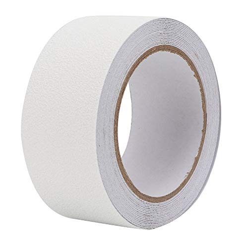 Keenso Anti -Slip -Surving Sicherheitsstreifen 5m, Pevapu Gummi Nicht für Treppen und Böden, Schutz Gegen den Herbst (WHITE) von Keenso