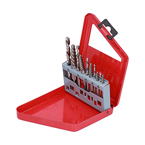 Keenso Britische Systemschraubenextraktionsbohrmaschine Bit Set Starke Zusätzliche Griffschraube/Befestigungsstud (Rote Eisenkiste) von Keenso