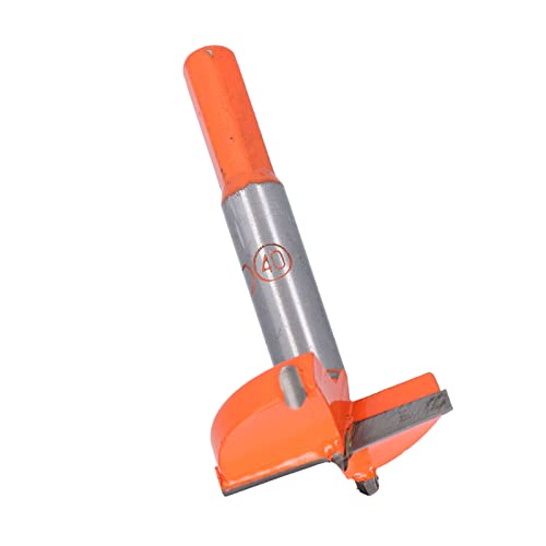 Keenso Forstner Drill Bit Carbid Lochscharnierlochöffner Opener Holzbearbeitung Bohrmaschine für Holz, Glattes Schneiden und Sicheres Entfernen von Chips, Geeignet für Verschiedene Arten von (40 mm) von Keenso