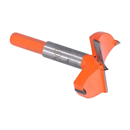Keenso Forstner Drill Bit Carbid Lochscharnierlochöffner Opener Holzbearbeitung Bohrmaschine für Holz, Glattes Schneiden und Sicheres Entfernen von Chips, Geeignet für Verschiedene Arten von (50MM) von Keenso