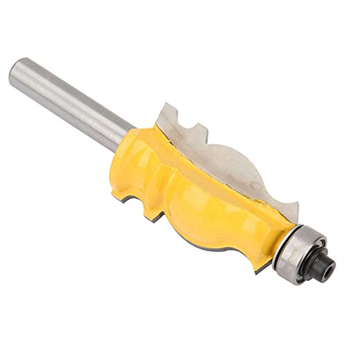 Keenso Gelbe 8mm Schaftholzbearbeitung Fischschwanz -Handlauf -Router Bit Zur Sägemehl Vorbeugung von Keenso