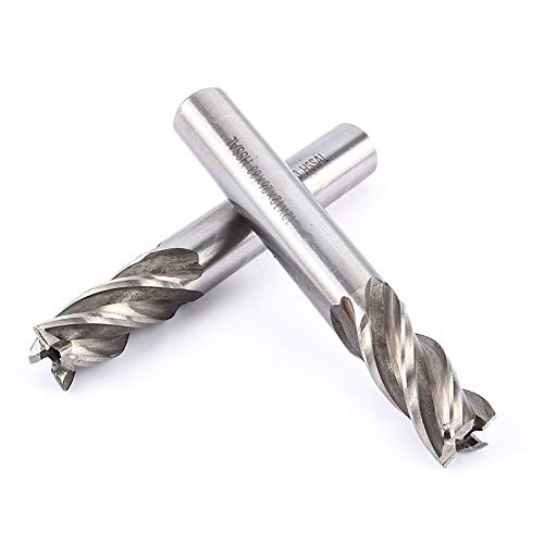 Keenso HSS CNC 4 Flöte -Endmühlenschneider, Hohe, Harte, Strenge Reduzierungswerkzeuge für Gusseisere Material von Keenso
