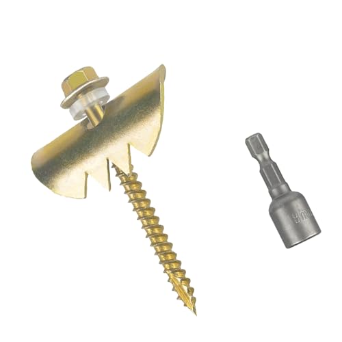 Keenso Haltbarer Edelstahlzaune Grundnahrungsmittel für Holzpfosten, 50pcs 2 -Zoll -Zaunverschlussnägel, Ideal für Installationsprojekte von Keenso