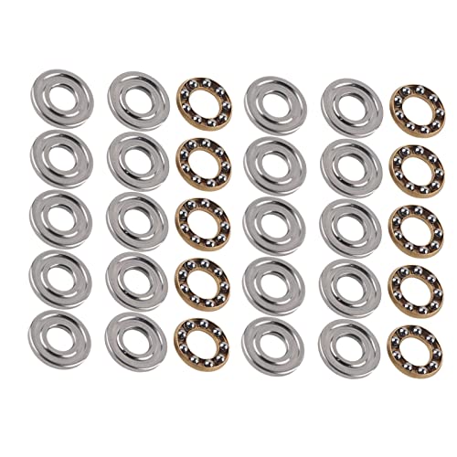 Keenso Hoch Präziser Flacher Stahlkugel Rollstuhl mit Geringer Reibung für Hohe Mechanische Effizienz (F6-14m 6 * 14 * 5 mm (10pcs)) von Keenso