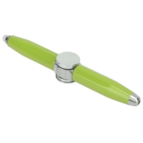 Keenso LED Light Finger Rotierender Kugelschreiber, Gyroscope -Stift für Spannungsabbau, Schreiben, Beleuchtung mit LR41 -Knopfbatterien (GREEN) von Keenso