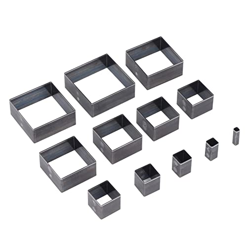 Keenso Lederschneidform Präziser Metallpunsch für Stoffton Gummi 5‑60 Mm, 12 Prozent Quadrate Sterbe Werkzeug für Handwerk -Schmuck für Lederarbeiter. Keenso Lederschneidform Präziser Metallpunsch für Stoffton Gummi 5‑60 Mm, 12 Prozent Quadrate Sterbe Werkzeug für Handwerk -Schmuck für Lederarbeiter. von Keenso