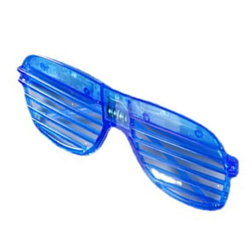 Keenso Leuchtende Gläser, LED-Brillen, die Im Dunkeln Leuchten, für Partyzubehör (BLUE) von Keenso
