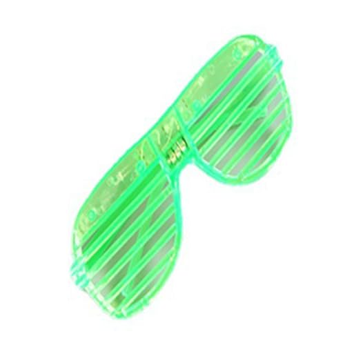 Keenso Leuchtende Gläser, LED-Brillen, die Im Dunkeln Leuchten, für Partyzubehör (GREEN) von Keenso