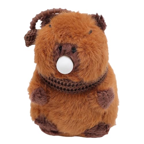 Keenso Meerschweinchen-Plüschspielzeug mit Interaktivem Blasenblasen, Premium-Charme für, 5-Zoll-Anhänger-Dekor, Multi-Szenario-Begleiter für Abenteuer von Keenso