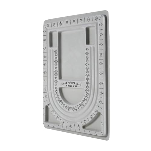 Keenso Perlenbrettkette Halskette Perlenschmuck Organizer -Tablett -Design Werkzeug für DIY Handwerksprojekte Grau, 24 X 32 X 1,5 cm Keenso Perlenbrettkette Halskette Perlenschmuck Organizer -Tablett -Design Werkzeug für DIY Handwerksprojekte Grau, 24 X 32 X 1,5 cm von Keenso