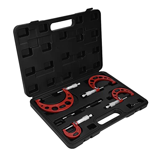 Keenso Präzisionsbearbeitete 4pcs Außenmikrometer Set 0,0001in Gravures Line -Maschinist -Werkzeug, Messdurchmesser 0–4 Zoll Keenso Präzisionsbearbeitete 4pcs Außenmikrometer Set 0,0001in Gravures Line -Maschinist -Werkzeug, Messdurchmesser 0–4 Zoll von Keenso