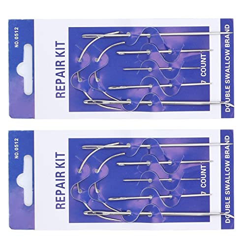 Keenso Premium -Qualität Ledernadel -Set Vielseitiges Näh und Nähwerkzeugkit für Teppiche und Leinwand Einfaches Handling und Langlebige 14pcs Nadeln von Keenso
