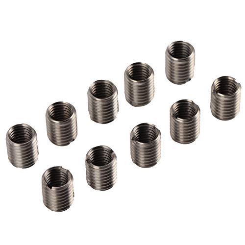 Keenso Reparaturwerkzeug für Edelstahl -Fadenwerkzeuge für Männliche Weibliche Fastenerhardware für Gewindeloch, 10 -pcs Gewindeeinsätze Reduzieren Nuss für Dampfturbinen und Mechanische Geräte Keenso Reparaturwerkzeug für Edelstahl -Fadenwerkzeuge für Männliche Weibliche Fastenerhardware für Gewindeloch, 10 -pcs Gewindeeinsätze Reduzieren Nuss für Dampfturbinen und Mechanische Geräte von Keenso