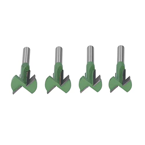 Keenso Router -Bit für Carpentry 4pcs T Slot Stahl Stahl Wolfram Carbid Gerade Schlitzschneider von Keenso