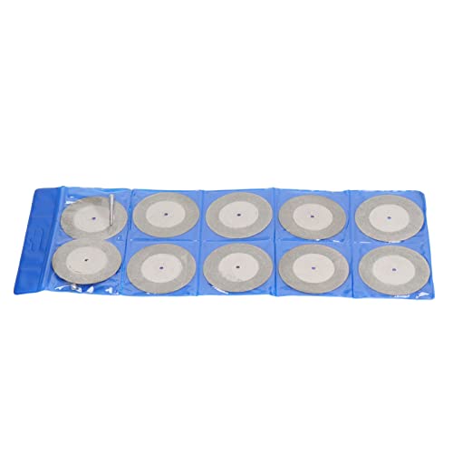 Keenso Runde Schleifscheiben Wirkungsbeständiges Schleifrad für Holzmetallstein 10pcs Zum Schneiden, Mahlen, Schleifen, Wehensrettung (60 mm) von Keenso
