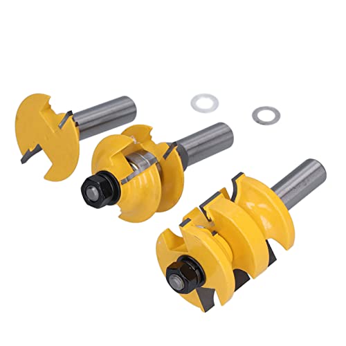 Keenso Schienenküste Router Bit Wärme -Türrahmenschneider für Sauber Geschnittene Holzbearbeitungsprojekte, 3 PCS 1/2 -Zoll Schaft Mahlen für Handgefertigte Schubladen Keenso Schienenküste Router Bit Wärme -Türrahmenschneider für Sauber Geschnittene Holzbearbeitungsprojekte, 3 PCS 1/2 -Zoll Schaft Mahlen für Handgefertigte Schubladen von Keenso