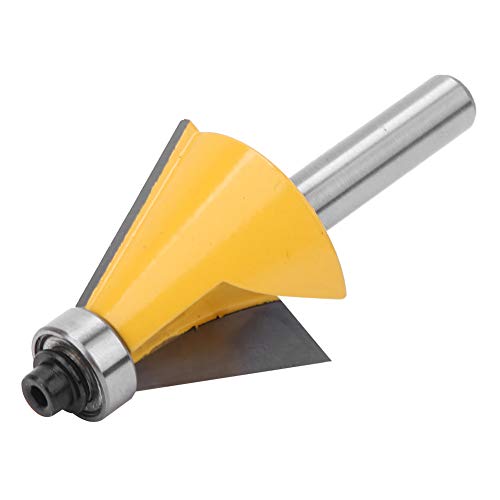 Keenso Schrägrouter Bit Scharf 8mm Schaftschungsanlagerungsschneider für Holztürrahmen, Trimm bei 15 °, 30 ° Winkel (22.5°) von Keenso