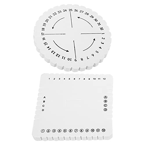 Keenso Weben von Scheibenplatten Leichter Gewichtsblockwerkzeug Zum Flechten von Kabel 2PCs Einfach für Kreative Kunstprojekte zu Verwenden (S) von Keenso