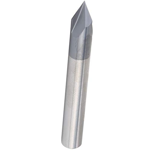 Keenso Wolfram -Stahlkämpfermahlen mit 3 Flöten für 60 ° Schäfer- und Verjüngungslöcher (D6*60°*50L) von Keenso