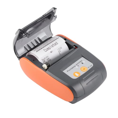 Tragbarer Drahtloser 58 -mm -Thermoempfangsdrucker für//, Schneller Druck für Taxi-/Restaurantmanagement und Licht (EU-Stecker) von Keenso