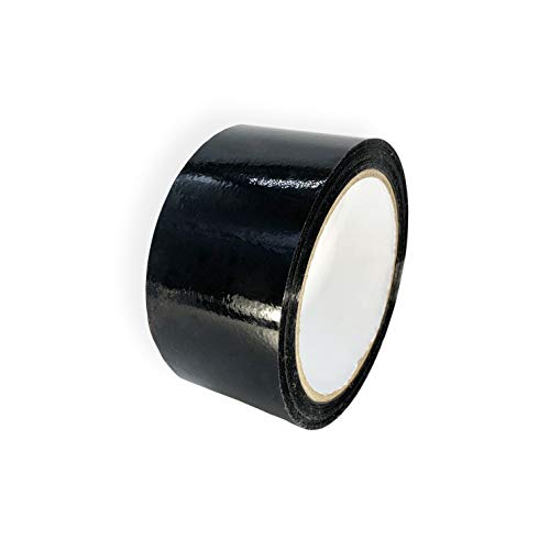 Klebeband Schwarz, 48 mm x 66 m, Allzweck aus Polypropylen Paketband (Schwarz, 6) von Keephot