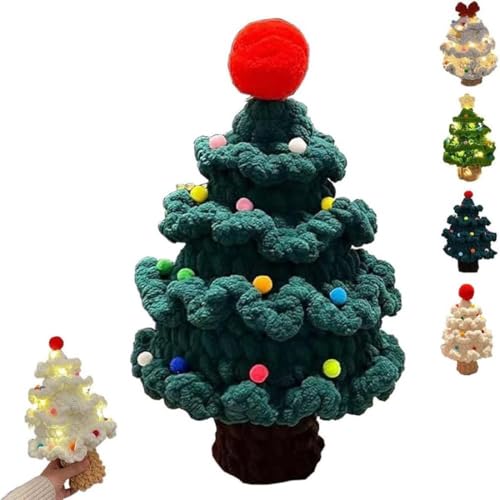 2025 New Handmade Crochet Christmas Tree, Weihnachtsbaum-DIY-Strickset Mit Holzbasis & Licht, Häkel Weihnachtsbaum Set, Kreative DIY Weihnachtsbaum Set Starter Häkelset, Häkelset für Anfänger (B) 2025 New Handmade Crochet Christmas Tree, Weihnachtsbaum-DIY-Strickset Mit Holzbasis & Licht, Häkel Weihnachtsbaum Set, Kreative DIY Weihnachtsbaum Set Starter Häkelset, Häkelset für Anfänger (B) von Keeplus