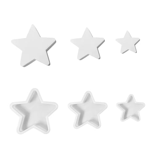3pcs Silikonformen Gießformen Stern,Silikonformen Stern Gipsformen zum Gießen,3D Silikonformen für Kerzenherstellung,Kerzenform Epoxidharz Ostern Backform für DIY Seife Kerzen Handwerk Ostergeschenke 3pcs Silikonformen Gießformen Stern,Silikonformen Stern Gipsformen zum Gießen,3D Silikonformen für Kerzenherstellung,Kerzenform Epoxidharz Ostern Backform für DIY Seife Kerzen Handwerk Ostergeschenke von Keho Keho Kehongdun