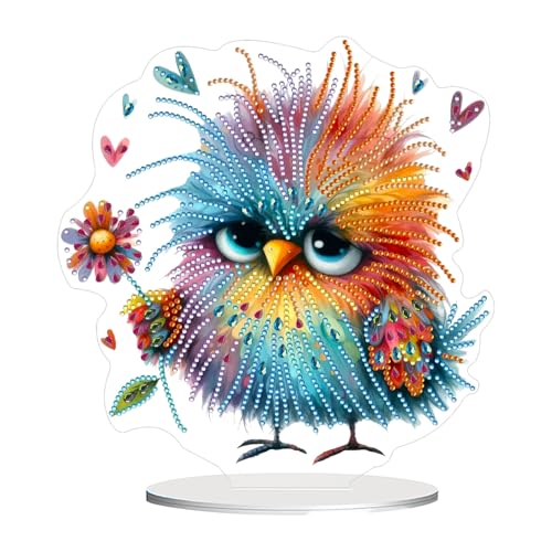 5D Diamond Painting Küken Aufsteller,DIY Doppelseitig Diamond Painting Frühling Tischdeko,5D Diamant Malerei Ornamente Bastelset für Erwachsene Kinder Geschenk,Diamant Malerei Tischdeko Kunst Set (01) von Keho Keho Kehongdun