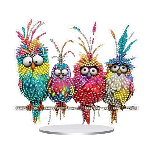 5D Diamond Painting Tischdeko,Diamond Painting Tier Aufsteller,DIY Diamant Malerei Tischdeko Kunst Set,Bastelset Diamant Painting Diamant Malerei Frühling Ornamente Festliches Geschenk für Kinder(03) von Keho Keho Kehongdun